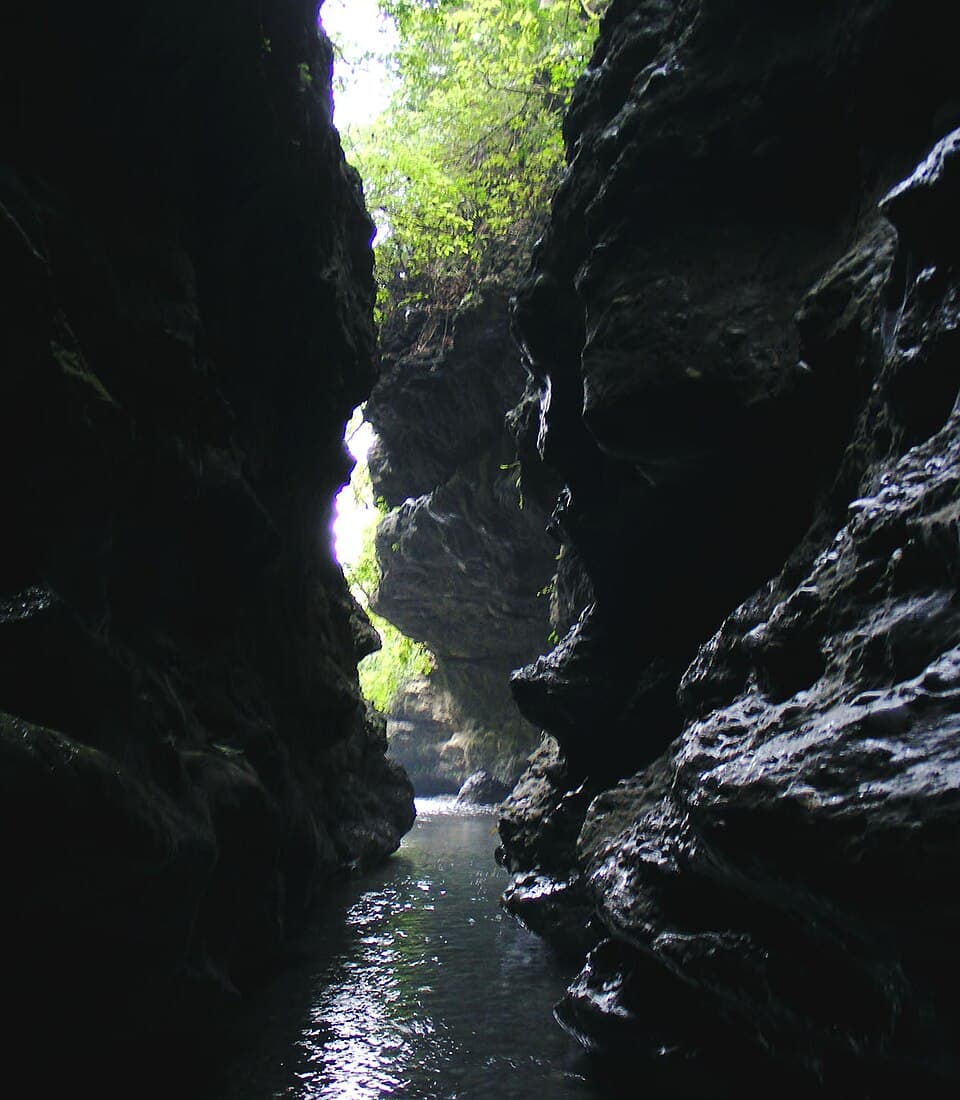 Robber's Cave (Guchhupani) stream gorge near Dehradun