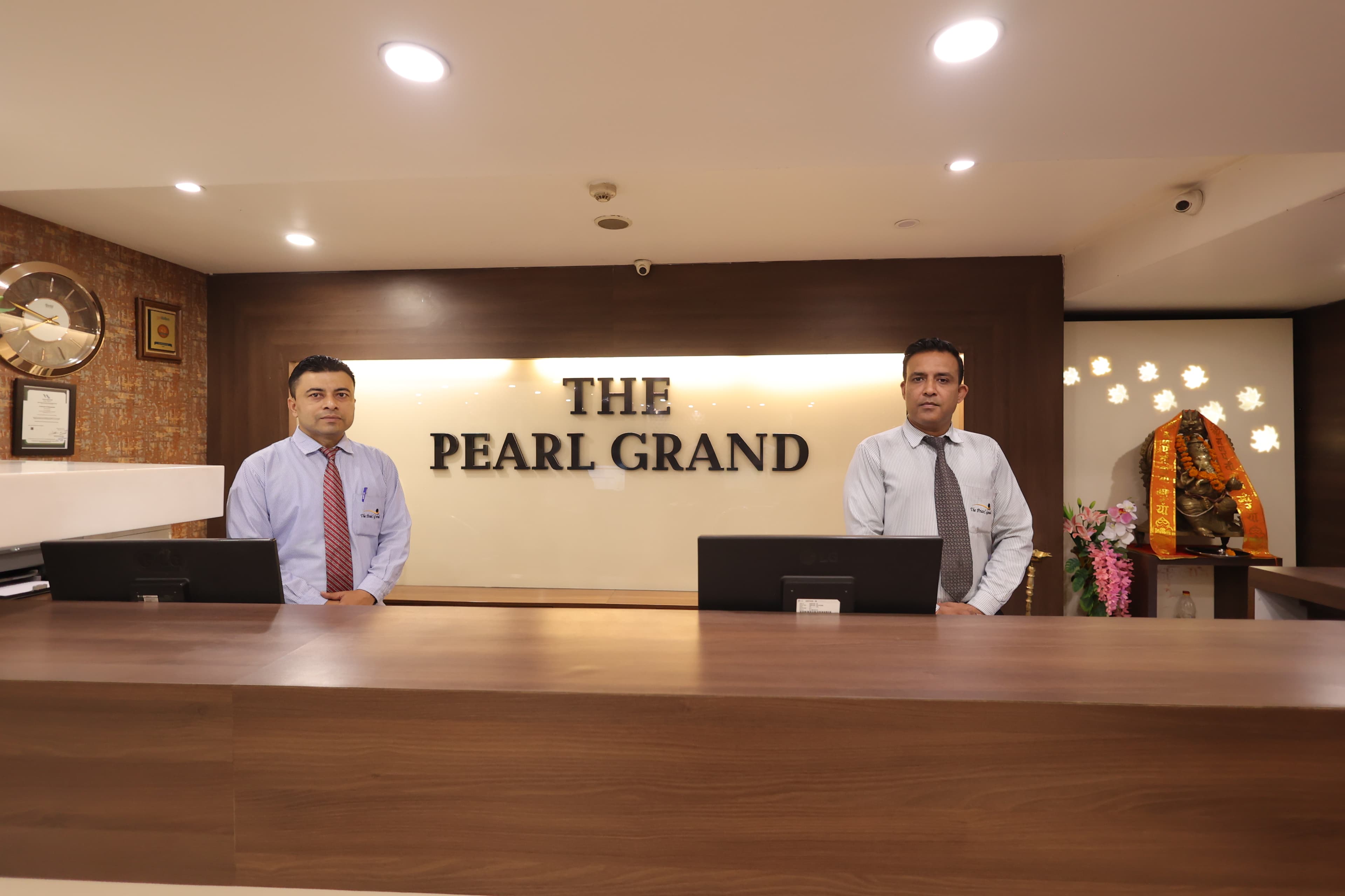 Hotel Pearl Grand lobby and interiors